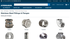 Stainless Steel Pipe Fittings - Ferguson - stainless pipe fittings factory