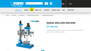 RADIAL DRILLING MACHINE - TR01/180 - Fervi - radial drilling machine company
