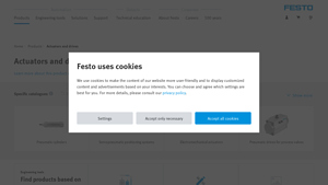 Actuators and drives | Festo USA - pneumatic actuator factory