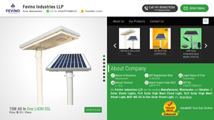Fevino Industries LLP - Manufacturer of Solar Street Light & FLH Solar ... - solar street light manufacturer
