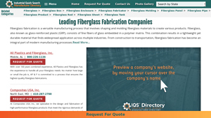 Fiberglass Fabrication Companies & Suppliers - fiberglass manufacturer