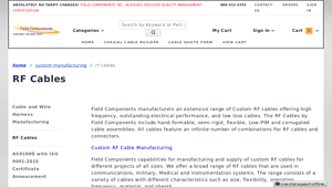 RF Cables - Field Components - rf cable factory