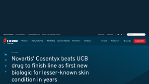 Novartis' Cosentyx clinches FDA nod in lesser-known skin disease - cosentyx manufacturer