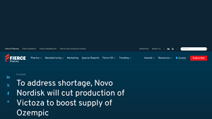 Ozempic shortage makes Novo Nordisk reduce supply of Victoza to make ... - victoza manufacturer