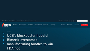 UCB's blockbuster hopeful Bimzelx overcomes manufacturing hurdles to ... - bimzelx manufacturer