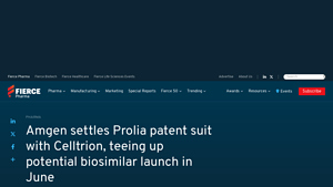 Amgen settles Prolia patent suit with Celltrion, teeing up potential ... - prolia manufacturer