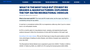 11 Best RV Brands & Manufacturers [2025] | Buying Guide - rv ratings by manufacturer