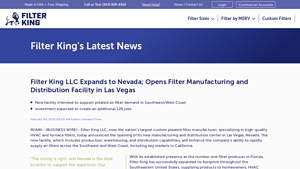Air Filter Manufacturer and Supplier | Filter King - usa pleated air filters manufacturer