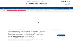 India Making for World! Modern Coach Factory receives order for AC ... - modern couch factory