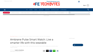 Ambrane Pulse Smart Watch: Live a smarter life with this wearable - ambrane smart watch company