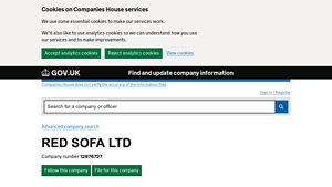 RED SOFA LTD overview - Find and update company information - red sofa company