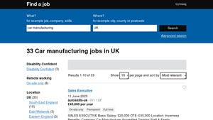 34 Car manufacturing jobs in UK | Page 1 | Find a job - vehicle manufacturer jobs