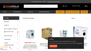 Cat5E Cable | Shop High Speed Cat5E Bulk Cables - FireFold - cat 5 cable bulk