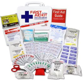 A relevant stock photo of first aid kit supplier in a typical setting.