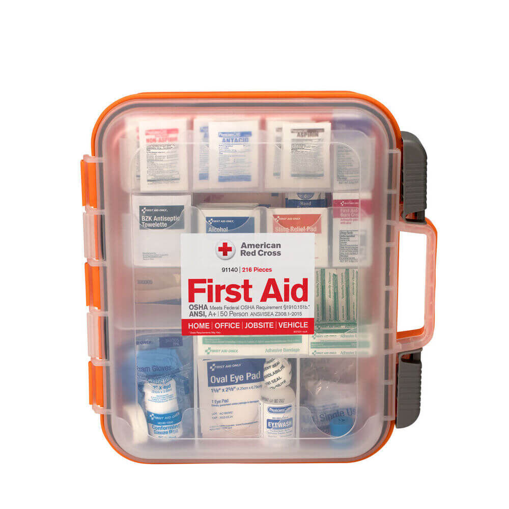 A relevant stock photo of first aid kit supplier in a typical setting.