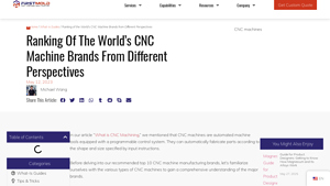 Top CNC Machine Brands In The World - First Mold - cnc manufacturer