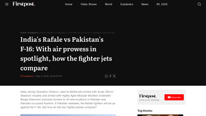 Operation Sindoor: Rafale vs F-16. Which fighter jet is superior ... - f16 manufacturer