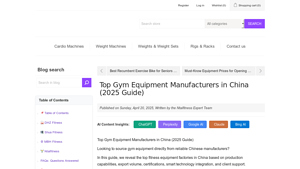 Top Gym Equipment Manufacturers in China (2025 Guide) - gym machine manufacturer