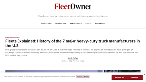 History of the 7 major heavy-duty truck manufacturers in the U.S ... - truck manufacturer