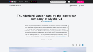 Thunderbird Junior cars by the powercar company of Mystic CT - Flickr - power car company