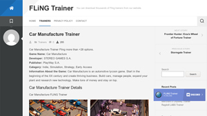 Car Manufacture Trainer - car manufacturer game
