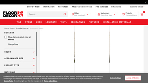 Limestone & Basalt Tile - Floor & Decor - limestone tiles factory