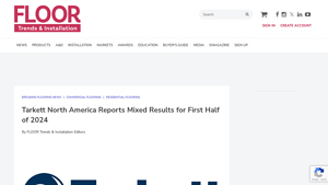 Tarkett North America Reports Mixed Results for First Half ... - tarkett flooring company