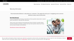 Warranty Information - Flow Acura - acura manufacturer warranty