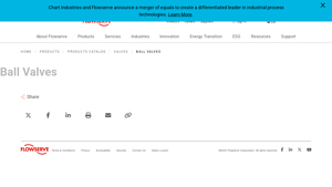 Industrial Ball Valves Products | Flowserve - ball valve manufacturer