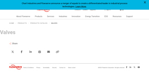 Industrial Valves Products - Flowserve - valve manufacturer