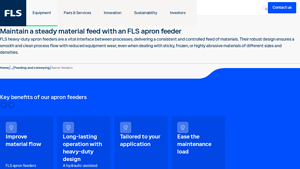 Heavy-duty apron feeders improve process flow - fls.com - feeder manufacturer