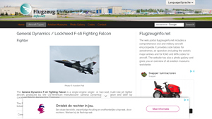 General Dynamics / Lockheed F-16 Fighting Falcon - f16 manufacturer