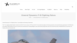 General Dynamics F-16 Fighting Falcon - Fly a jet fighter - f16 manufacturer