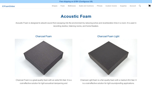 Acoustic Foam - FoamOnline - acoustic foam panels bulk