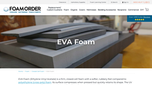 EVA Foam Rolls, Sheets & Custom Shapes | FoamOrder - eva foam manufacturer