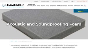 Soundproof and Acoustic Foam - FoamOrder - acoustic foam panels bulk