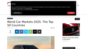 Focus2move| The Top 50 Car Market Ranking in 2025 - global car sales by manufacturer 2024