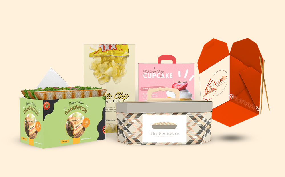 A relevant stock photo of food packaging custom in a typical setting.