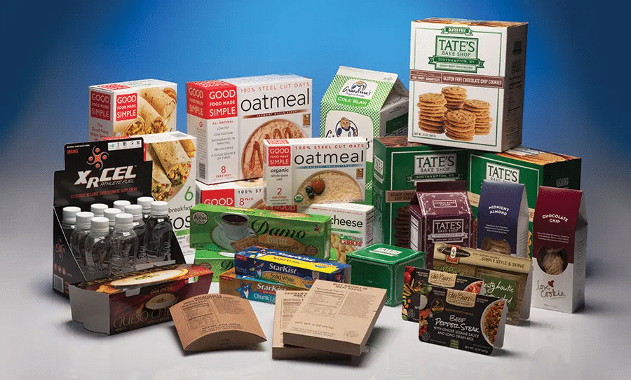 A relevant stock photo of food packaging supplier in a typical setting.