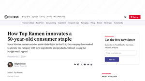 How Top Ramen innovates a 50-year-old consumer staple - ramen noodles manufacturer