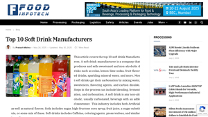 Soft Drink Manufacturers - drink manufacturer
