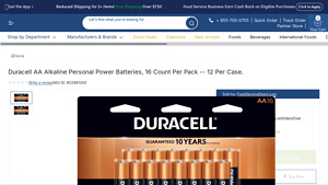 Duracell AA Alkaline Personal Power Batteries, 16 count per pack - duracell aa bulk