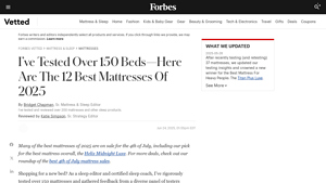 Best Mattresses 2025 | Tested By Sleep Experts - Forbes Vetted - best manufacturer