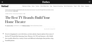 Best TV Brands 2024 - Forbes Vetted - best tv manufacturer