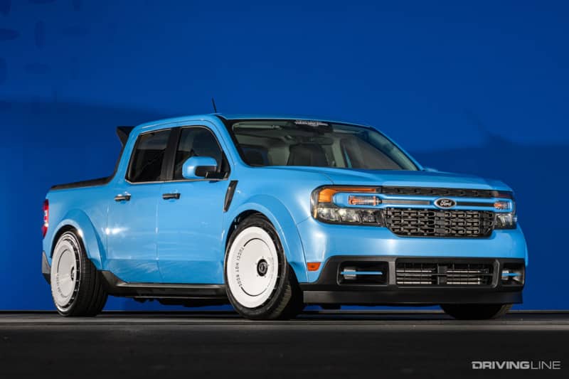 A relevant stock photo of ford maverick truck custom in a typical setting.