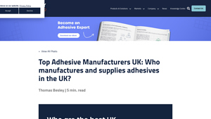 Top Adhesive Manufacturers UK: Who manufactures and supplies adhesives ... - adhesive glue manufacturer