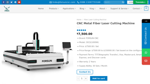 CNC Metal Fiber Laser Cutting Machine - FORSUN - cnc laser cutting machine factory