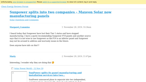 Sunpower splits into two companies - Maxeon Solar now ... - sunpower solar panels factory