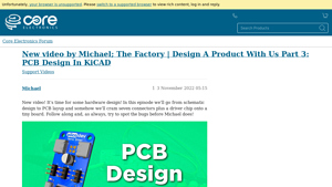 New video by Michael; The Factory | Design A Product With Us Part 3 - pcb layout factory