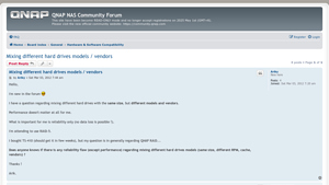Mixing different hard drives models / vendors - QNAP NAS Community Forum - can you disk be from different manufacturer
